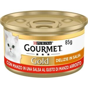 Purina Cat Gourmet Gold → Delizie In Salsa - 85 Gr - Gusti Misti - Umido Gatto