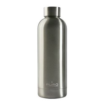 puro hot&cold 500 ml - borraccia termica metallic silver