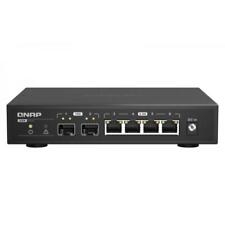 Qnap Qsw-2104-2s Switch Di Rete Non Gestito 2.5g Ethernet Nero (qnap 2 Ports 10g