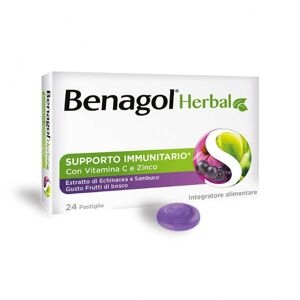 Reckitt Benckiser Benagol Herbal Frutti Di Bosco 24 Pastiglie