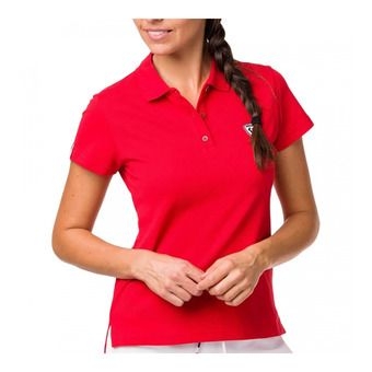 rossignol rooster classic - polo donna carmin