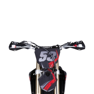 Rtech Handguards Gladiator Easy Inc Kit Di Montaggio (k Arancione) - Motocross Mx