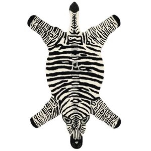 Rugvista Zebra Tappeto - Nero / Bianco 100x155