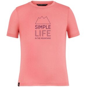 Salewa Simple Life Dri-rel K - T-shirt - Bambino Pink 116