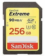 Scheda Di Memoria Sandisk Extreme 256 Gb Sdxc Classe 10 Fino A 90 Mbps Con Nuovissima