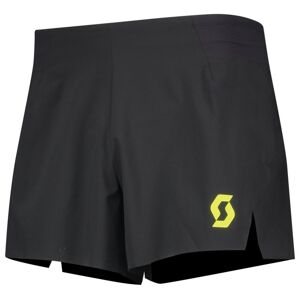 Scott Rc Run Split - Pantaloni Corti Trail Running - Uomo Black/yellow S