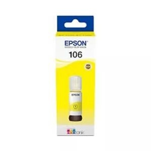Set Bottiglie Di Inchiostro Originali Epson 106 + Nero 105 Per Et-7700 Et-7750 - Bk/y/m/c