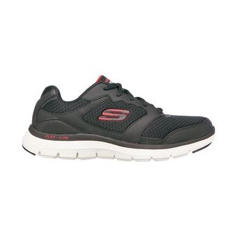 skechers flex advantage 4.0 - scarpe da training uomo black/red