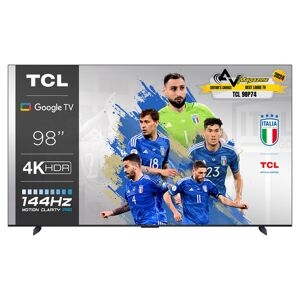 Smart Tv 98 Pollici 4k Ultra Hd Display Led Sistema Google Tv Nero 98p749 Tcl