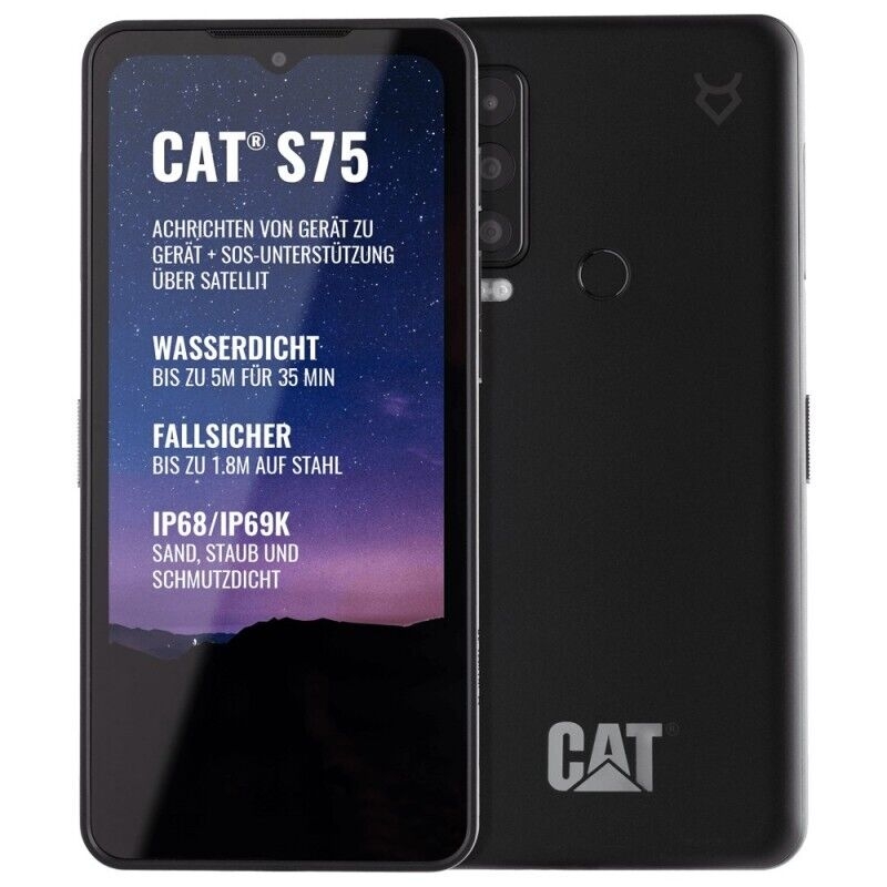 Smartphone Cat Cs75 Dab Roe Nn S75 Satellite Connected Black