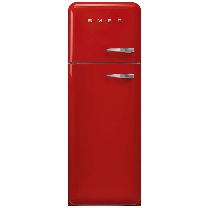 smeg arredamento smeg fab30lrd5 frigorifero 50's style libera installazione ventilato, freezer statico - rosso
