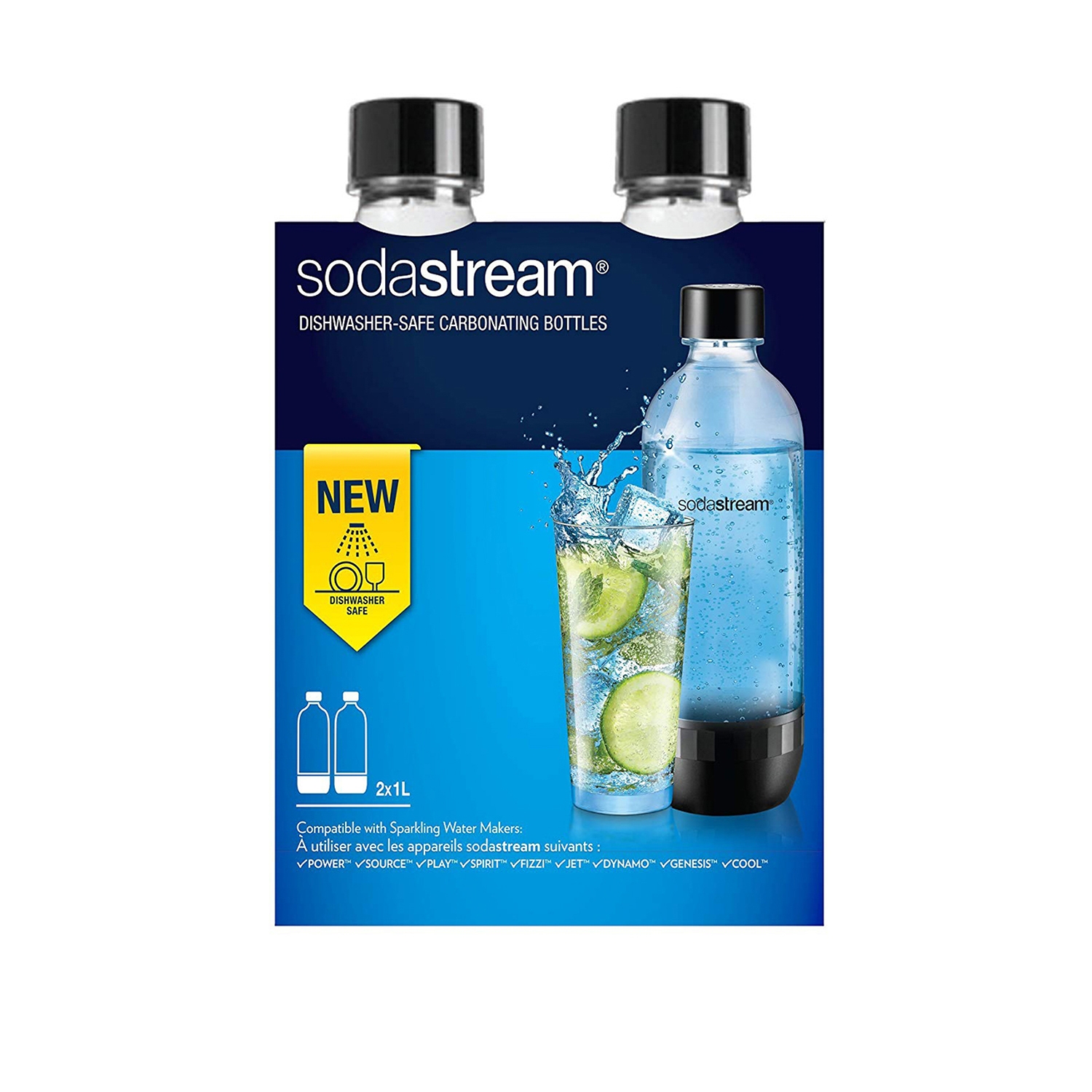 Sodastream Confezione 2 Bottiglie 1l Lavastovigliesodastream
