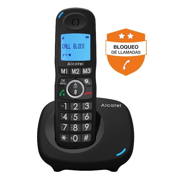 Telefono Senza Fili Alcatel Versatis Xl 535 Duo Nero [2 Pcs]