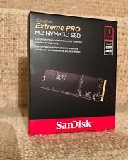 (tg. 1 Tb) Sandisk Ssd Extreme Pro Da 1 Tb, M.2 Nvme 3d, Nero - Nuovo 