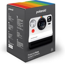 (tg. Senza Pellicole) Polaroid Now Gen 2 Fotocamera Istantanea - Bianco E Nero -