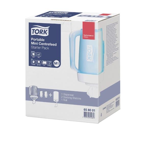 Tork Dispenser Mini Portatile Stp Azzurro 658001-tork