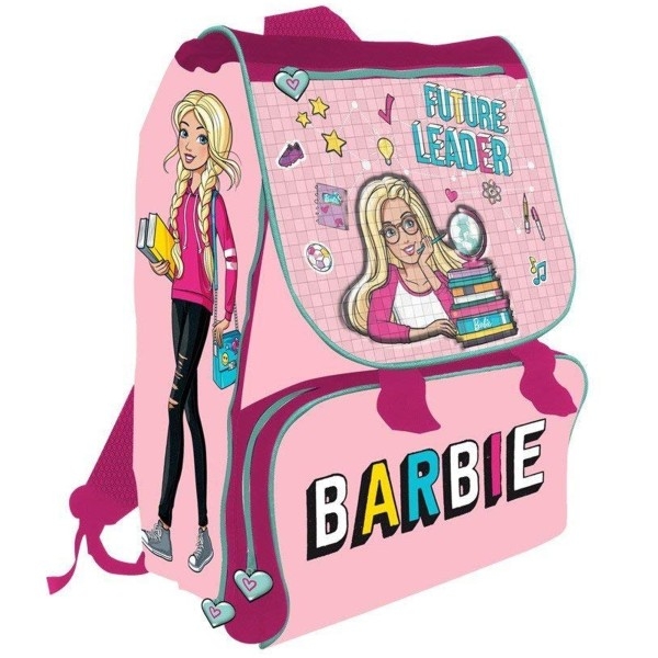trade shop traesio trade shop - zaino scuola estensibile barbie bambine ragazze scuola elementare premium 40 cm donna