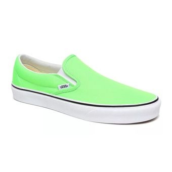 vans ua classic slip-on - scarpe green gecko/true white