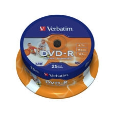 Verbatim 43538 - Wide Inkjet Printable Id Brand Azo 4,7gb 16x - 25x24 Dvd-r