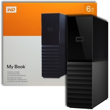 Wd 6tb My Book Desktop Hdd Usb 3.0 Con Software Per Gestione Dispositivi, Backup