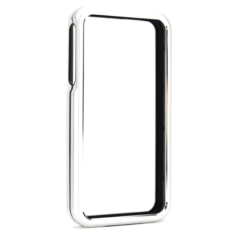 xqisit bumper i-vest solid silver iphone 4/4s metallico uomo