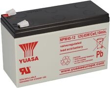 yuasa batteria piombo-acido per ups 12v 8,5ah, npw45-12 (faston 250 6,30 mm) nero donna