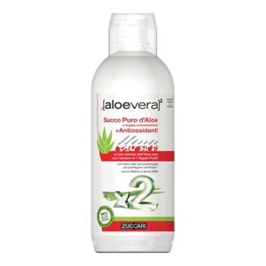 Zuccari Aloe Vera X2 -- 6x Succo Puro D'aloe Con Antiossidanti 1000ml - 7 Frutti